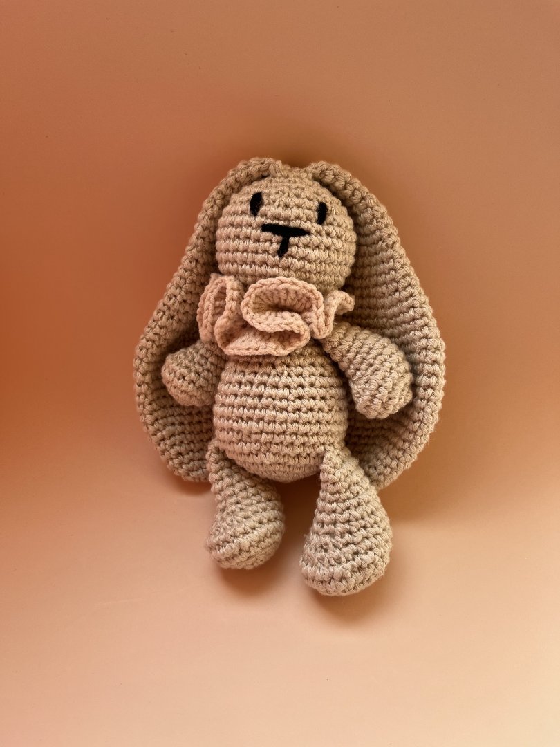 Мʼяка іграшка Зайчик з брязкальцем🐰